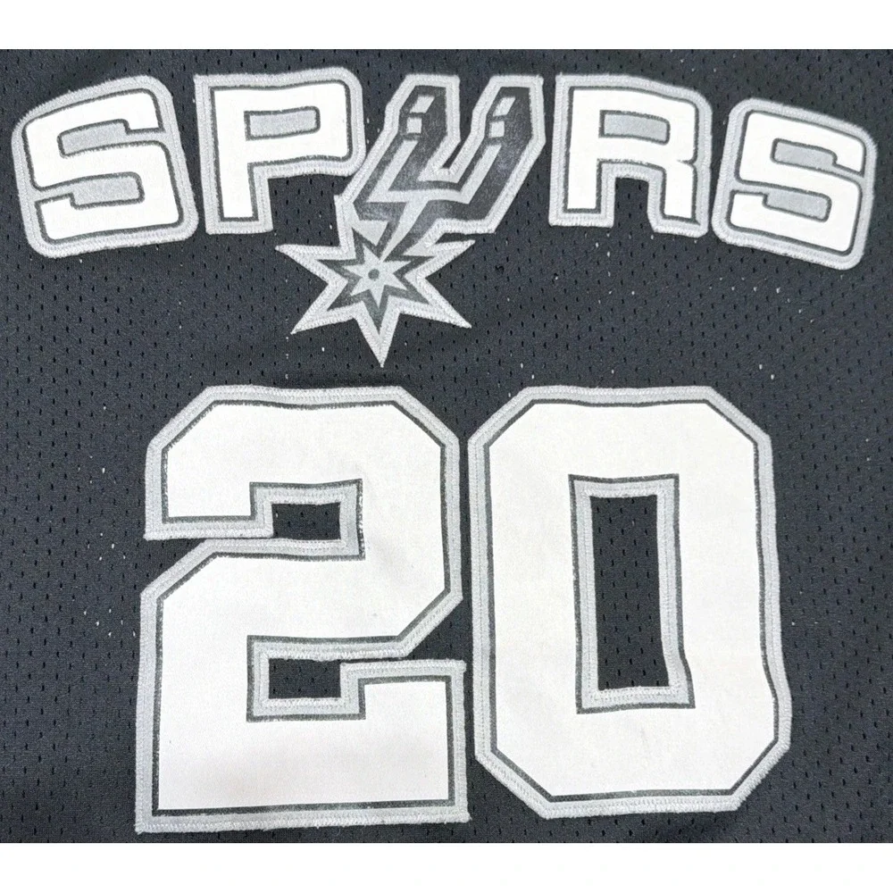Vintage Manu Ginobili San Antonio Spurs Reebok NBA Stitched Jersey Sz. XL EUC